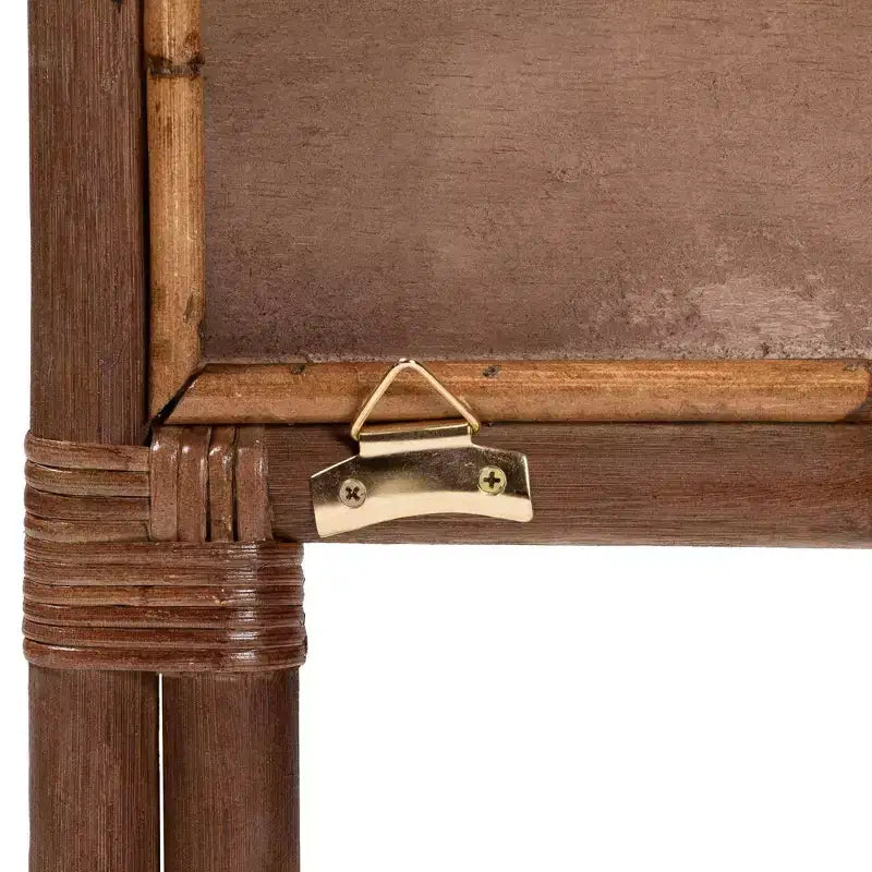 Testiera Indipendente in Rattan Elettra bali & pari King: Realizzata a Mano, Nessun Montaggio, Design Bohémien