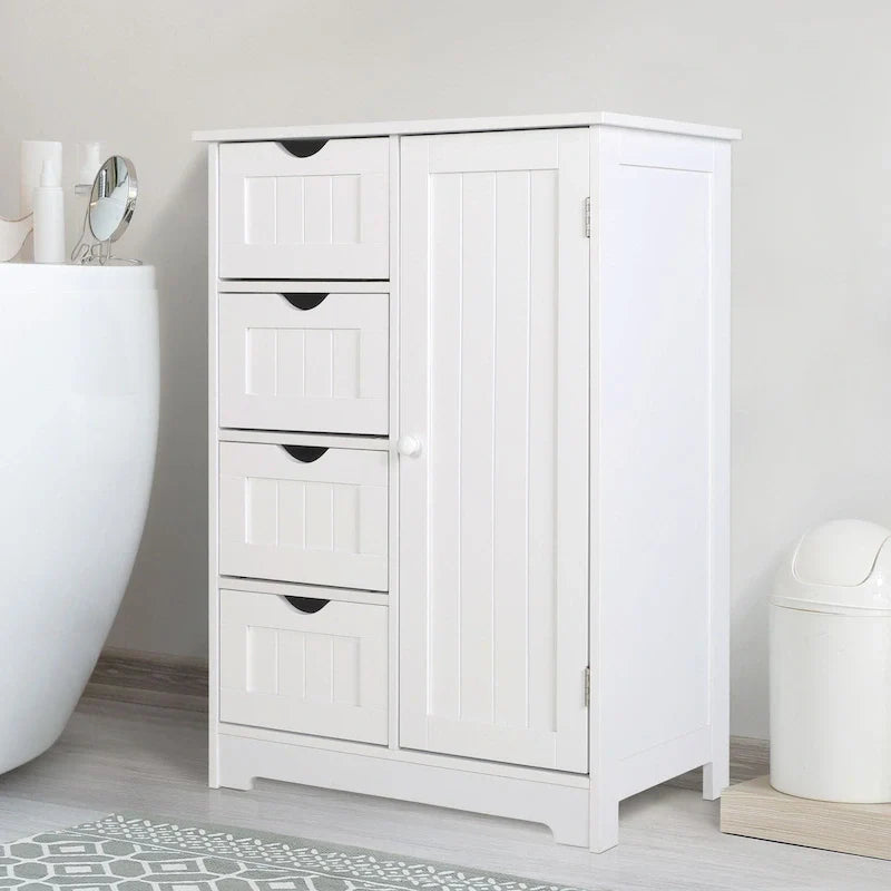 Mobiletto contenitore da bagno VEIKOUS con 4 cassetti