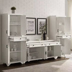 Set di dispensa e credenza Tara 3 pezzi, effetto invecchiato - Crosley