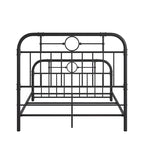 Letto matrimoniale in metallo nero