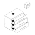 Hangups Mobile base a 3 cassetti - Prepac