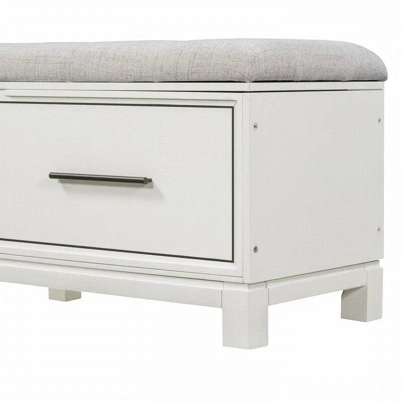 Panca scarpiera con cuscino rimovibile e contenitore nascosto per l'organizzazione di ingresso e soggiorno