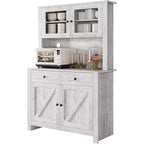 Dispensa da cucina con supporto per microonde, Armadio credenza con buffet e ripiani regolabili, per cucina, sala da pranzo