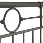 Letto matrimoniale in metallo nero