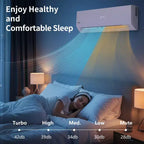 Condizionatore d'aria mini split Karl Home 3 zone 28000 BTU 20 SEER2 con pompa di calore (9K+9K+18K)