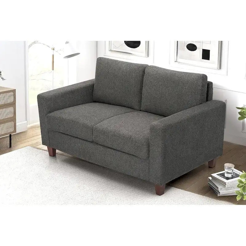 Divanetto Miles Moderno di Metà Secolo con Cuscini Schienale Reversibili a 2 Posti Grande
