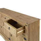 65 Credenza da buffet in legno stile rustico - Collezione Corona