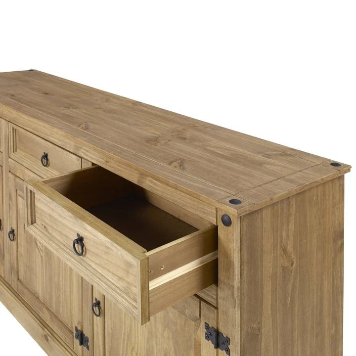 65 Credenza da buffet in legno stile rustico - Collezione Corona