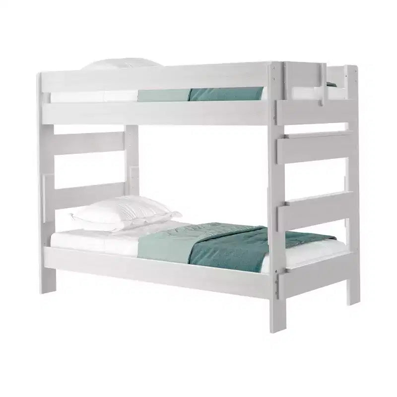 Letto a castello in legno massello stile rustico Plank+Beam per adulti (due letti singoli)