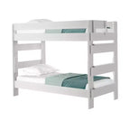 Letto a castello in legno massello stile rustico Plank+Beam per adulti (due letti singoli)