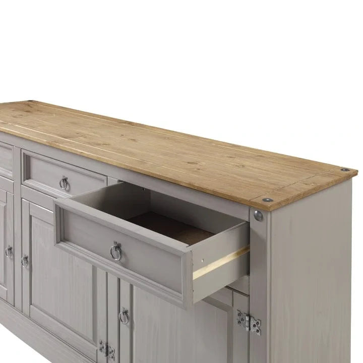 65 Credenza da buffet in legno stile rustico - Collezione Corona