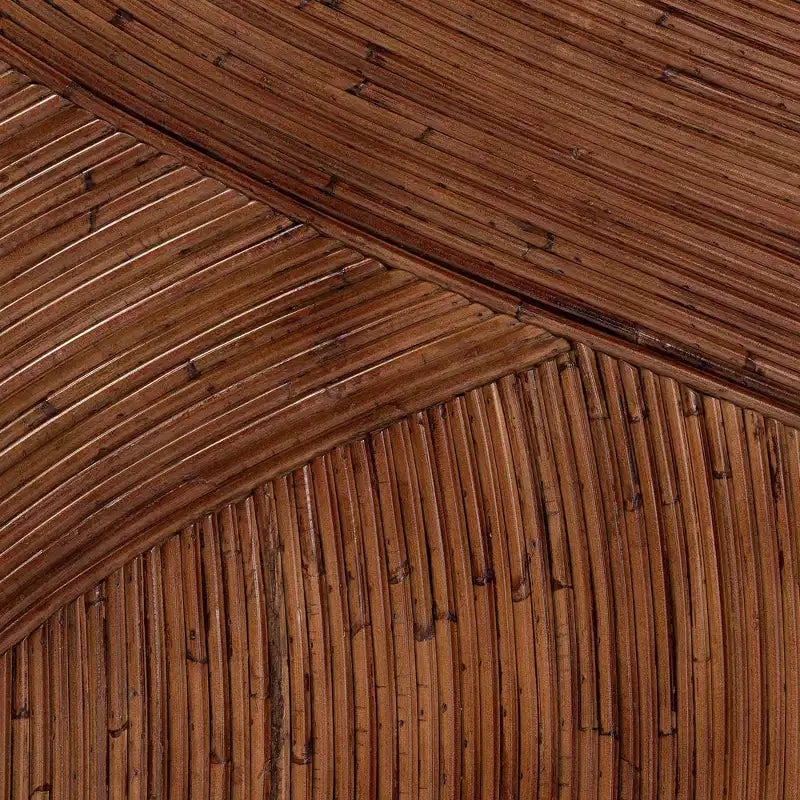 Testiera Indipendente in Rattan Elettra bali & pari King: Realizzata a Mano, Nessun Montaggio, Design Bohémien