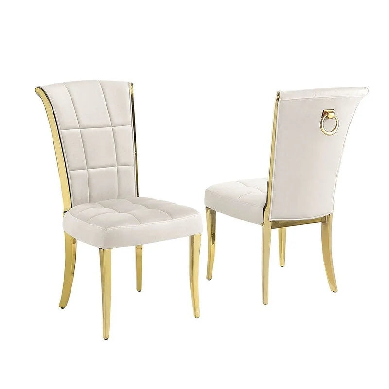 Best Quality Furniture D325-SC324-7 Set da pranzo rotondo 5 pezzi