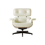 Fauteuil inclinable en cuir de style Mid-Century Modern