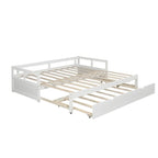 Letto a giorno estensibile con letto estraibile, Letto a giorno in legno con letto estraibile