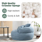 Poltrona Divano Pigro Rotondo – Bianco/Blu/Grigio/Giallo/Arancione/Rosarossa/Blu Scuro/Verde, Posto Singolo e Coppia