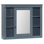 Mobile bagno moderno da 90 cm con lavabo integrato e specchiera, 2 ante e 2 cassetti