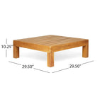 Set da conversazione Brava da 6 pezzi per esterni in legno di acacia di Christopher Knight Home