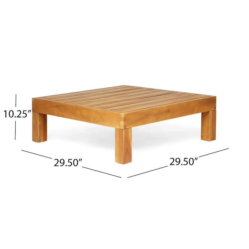 Set da conversazione Brava da 6 pezzi per esterni in legno di acacia di Christopher Knight Home