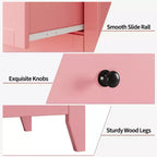 Cassettiera a 5 cassetti alta 108 cm per camera da letto, armadietto in legno con cassetti profondi 30 cm e pomelli in metallo dorato, ideale per ingresso o corridoio