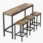 Set Tavolo da Pub con 3 Sgabelli