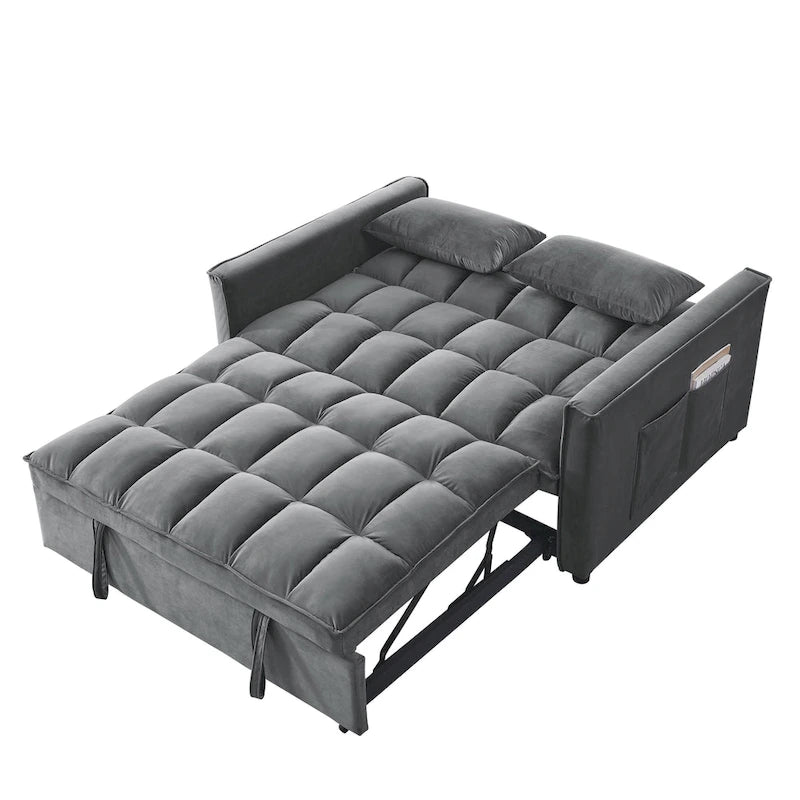 Divano letto matrimoniale con penisola reversibile