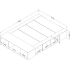 Letti contenitore HomeStock in truciolato con struttura letto