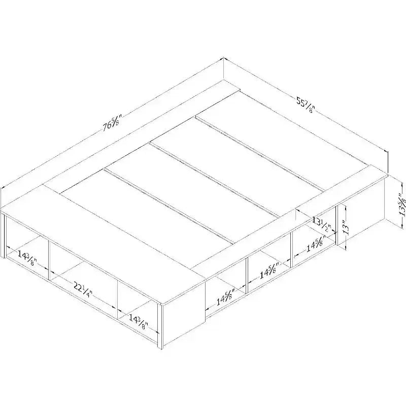 Letti contenitore HomeStock in truciolato con struttura letto