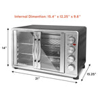 Forno doppio Elite Platinum con girarrosto e convezione