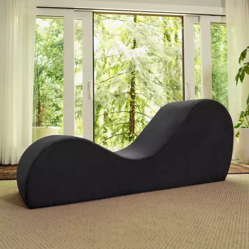 Avana Chaise Longue Elegante per Yoga - Prodotto negli USA - Ottima per Stretching, Rilassamento, Esercizi e Altro, 60P x 18L x 26A pollici, Grigio Chiaro