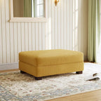 Pouf Ottomano Accento Oversize in Velluto a Coste Moderno