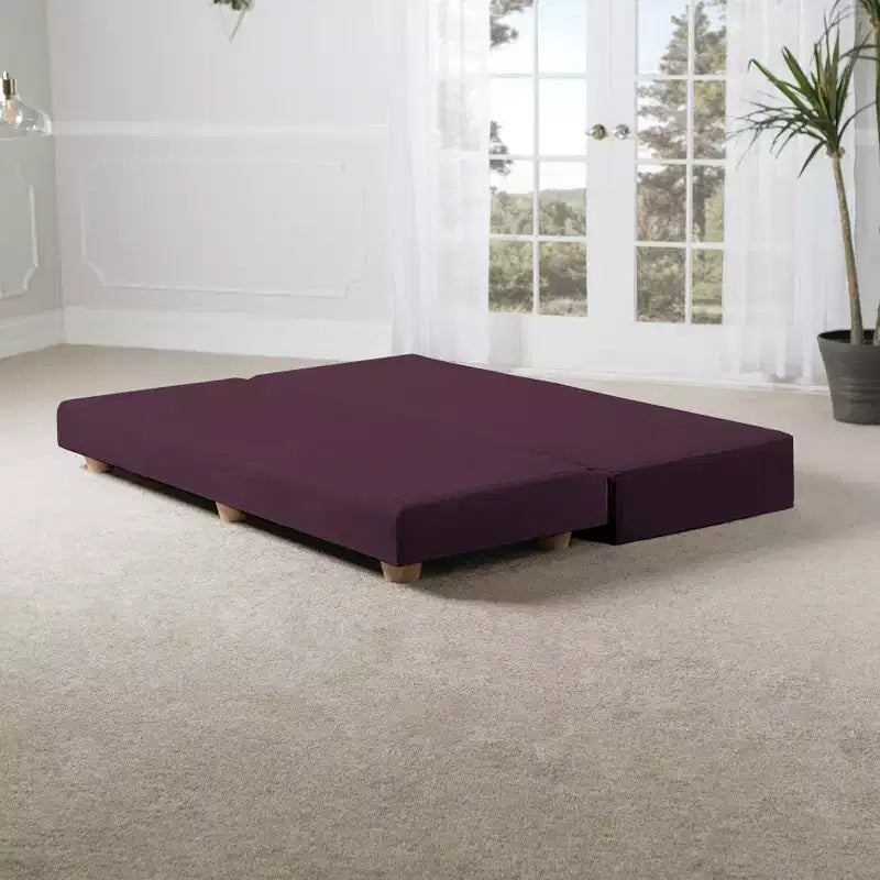 Divano letto / Letto estraibile queen-size - Microvelluto