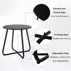 GRANDPATIO Set da 5 pezzi per esterno con divanetto in vimini