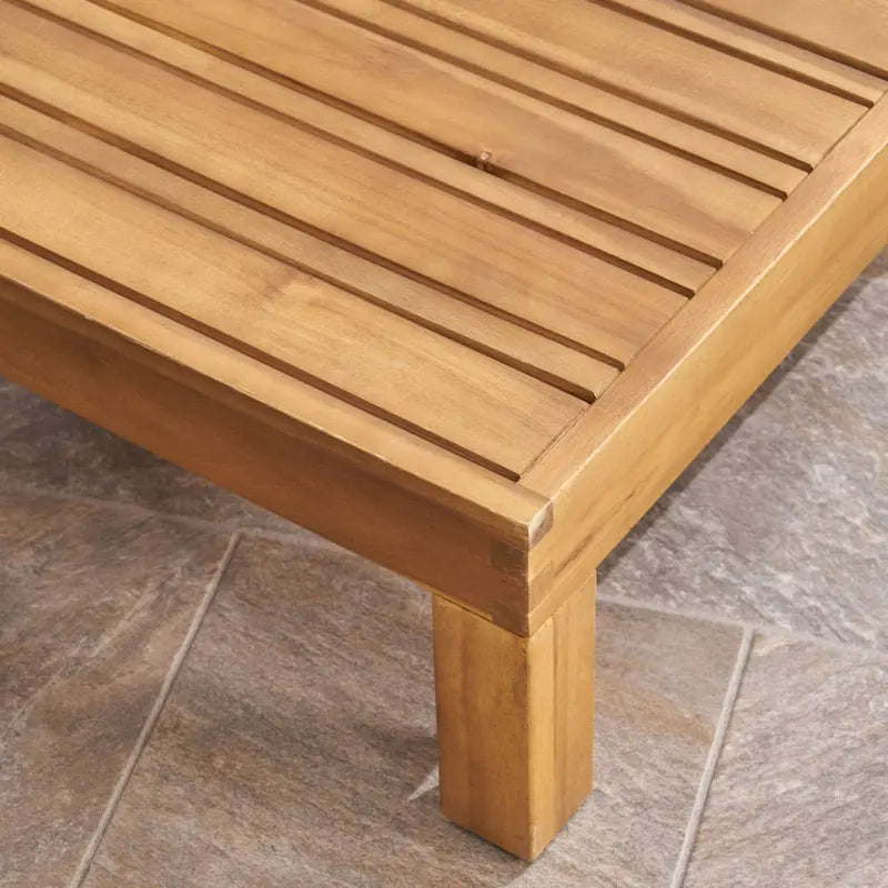 Set da conversazione Brava da 6 pezzi per esterni in legno di acacia di Christopher Knight Home