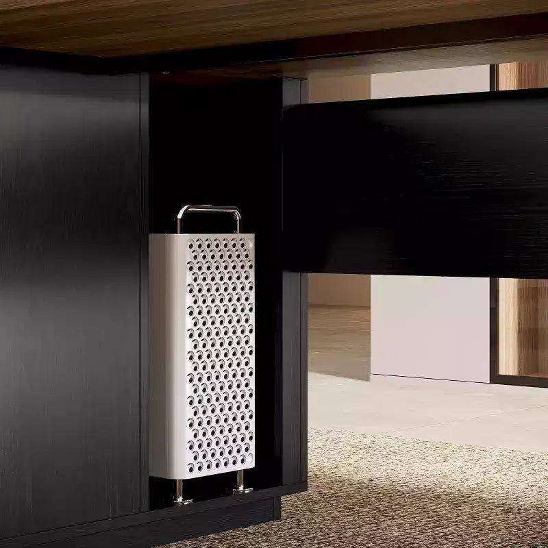 Scrivania direzionale a L Lantine 85,8, scrivania da computer da ufficio extra large con cassetti portadocumenti per l'home office