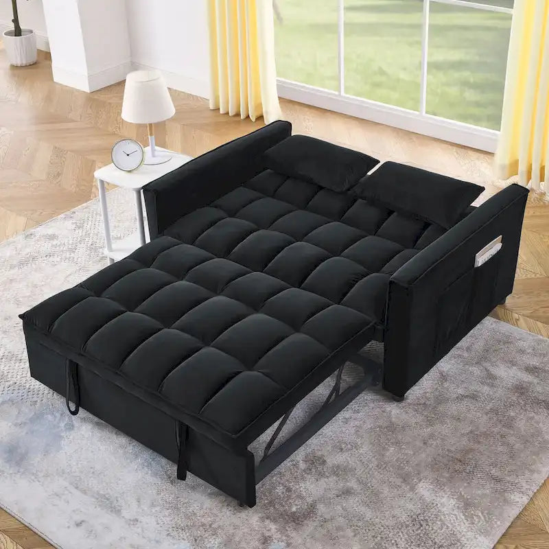 Divano letto matrimoniale con penisola reversibile