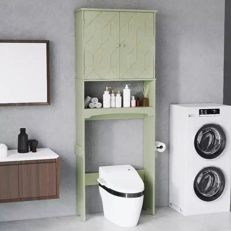 Mobiletto salvaspazio da bagno da posizionare sopra il WC