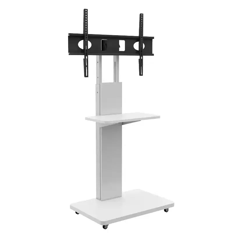 Mobile TV con carrello per TV da 32 a 75 pollici, regolabile in altezza con cassetto e ruote per soggiorno, camera da letto, uffici -ModernLuxe