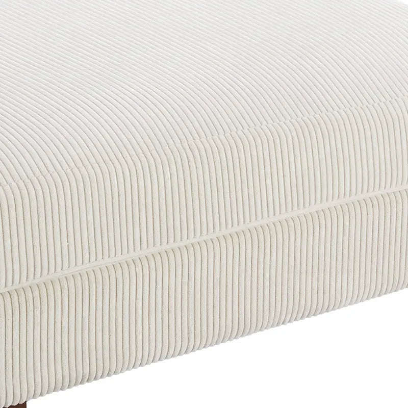 Pouf Ottomano Accento Oversize in Velluto a Coste Moderno