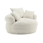 Poltrona Divano Pigro Rotondo – Bianco/Blu/Grigio/Giallo/Arancione/Rosarossa/Blu Scuro/Verde, Posto Singolo e Coppia