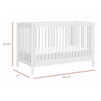 Babyletto Swell Culla Trasformabile 4-in-1 con Kit per la Conversione in Lettino per Bambini