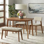 Set da pranzo 4 pezzi in legno massello Nettie Simple Living