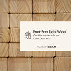 Lit double Plank+Beam Farmhouse avec tête de lit, plateforme en bois massif