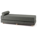 Divano letto / Letto estraibile queen-size - Microvelluto