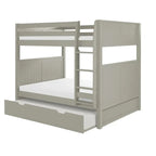 Lit superposé Camaflexi double sur double avec lit gigogne simple - Tête de lit à panneaux