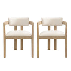 Sedia da pranzo moderna e sofisticata Conrad con braccioli di Christopher Knight Home