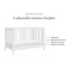 Babyletto Swell Culla Trasformabile 4-in-1 con Kit per la Conversione in Lettino per Bambini