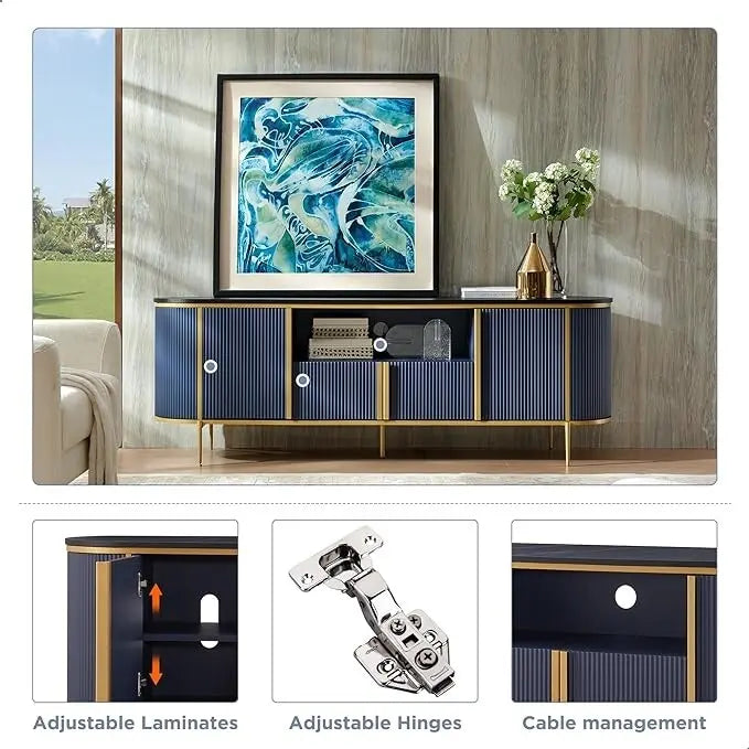 Mobile TV di lusso moderno, Centro intrattenimento, con piano effetto marmo