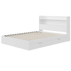 Letto a piattaforma Hunter con testiera