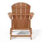 Polytrends Laguna Sedia Adirondack Pieghevole da Esterno per Patio Resistente allo Sbiadimento e alle Intemperie
